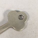 Japanese Metal Key Vtg Showa C1930 Silver Cast Brass JK14