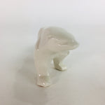 Japanese Pocelain Leopard Figurine Vtg Kokeshi Doll Pottery White Okimono KF567