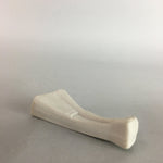 Japanese Porcelain Chopstick Rest Holder Vtg Hashioki Fan Handmade CR177