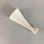 Japanese Porcelain Chopstick Rest Holder Vtg Hashioki Fan Handmade CR177