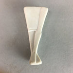 Japanese Porcelain Chopstick Rest Holder Vtg Hashioki Fan Handmade CR177