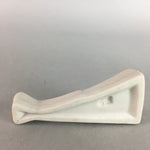 Japanese Porcelain Chopstick Rest Holder Vtg Hashioki Fan Handmade CR177