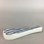 Japanese Porcelain Chopstick Rest Holder Vtg Hashioki Sometsuke Rice Scoop CR151