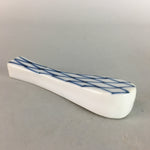 Japanese Porcelain Chopstick Rest Holder Vtg Hashioki Sometsuke Rice Scoop CR151