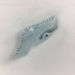 Japanese Porcelain Chopstick Rest Holder Vtg Light Blue Crane Hashioki CR235