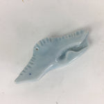 Japanese Porcelain Chopstick Rest Holder Vtg Light Blue Crane Hashioki CR237
