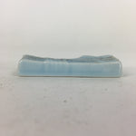Japanese Porcelain Chopstick Rest Holder Vtg Light Blue Ribbon Hashioki CR226
