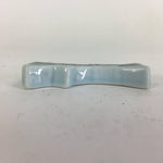 Japanese Porcelain Chopstick Rest Holder Vtg Light Blue Ribbon Hashioki CR226