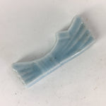 Japanese Porcelain Chopstick Rest Holder Vtg Light Blue Ribbon Hashioki CR226