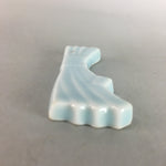 Japanese Porcelain Chopstick Rest Holder Vtg Ribbon Shape Handmade CR181