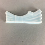 Japanese Porcelain Chopstick Rest Holder Vtg Ribbon Shape Handmade CR181