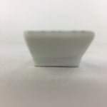 Japanese Porcelain Chopstick Rest Holder Vtg Sometsuke Red Chrysanthemum CR205