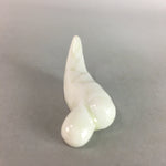 Japanese Porcelain Chopstick Rest Holder Vtg Sprout Design Handmade CR174