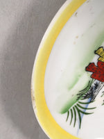 Japanese Porcelain Drink Saucer Vtg Chataku Coaster Kimono Round PP377