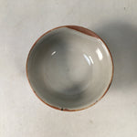 Japanese Porcelain Sake Cup Guinomi Sakazuki Vtg Brown Gray GU833