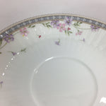 Japanese Porcelain Tea Cup Saucer Vtg Narumi Bone China Flower Pattern QT122
