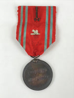 Japanese Red Cross Employee Emblem Badge Vtg Nihon-Sekijuji Red Ribbon JK448