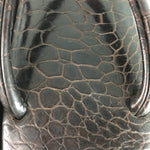 Japanese Sandals Zori Kimono Accessory Vtg Imitation Crocodile Leather J815