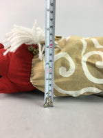 Japanese Shishi Lion Mask Vtg Foo Dog Head Doll Dance Fabric Handmade BD363