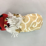 Japanese Shishi Lion Mask Vtg Foo Dog Head Doll Dance Fabric Handmade BD363
