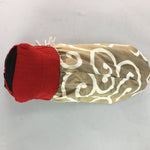 Japanese Shishi Lion Mask Vtg Foo Dog Head Doll Dance Fabric Handmade BD363