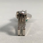 Japanese Tiepin Tie Clip Tack Vtg Clothing Accessory Necktie Cloisonné Green JK9