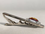 Japanese Tiepin Tie Clip Tack Vtg Clothing Accessory Necktie Cloisonné JK78