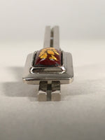 Japanese Tiepin Tie Clip Tack Vtg Clothing Accessory Necktie Cloisonné JK78