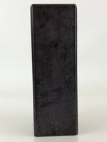 Japanese Wood Carving Flower Vase Kabin Vtg Ikebana Arrangement Brown FK26