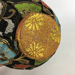 Japanese Wooden Doll Vtg Hime-Daruma Nishiki-Daruma 2pc Statues Set BD727