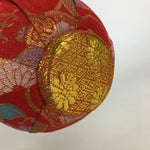 Japanese Wooden Doll Vtg Hime-Daruma Nishiki-Daruma 2pc Statues Set BD727