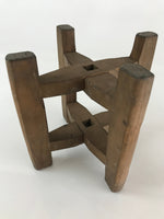 Japanese Wooden Spool Itomaki Vtg Thread Winding Frame Spinning Wheel JK414