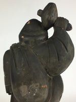 Japanese Wooden Statue Vtg 7 Lucky Gods Daikokuten Wood Carving BD806