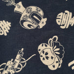 Japanese Wrap Cloth Furoshiki Fabric Cotton Red Orange Reversible FU166