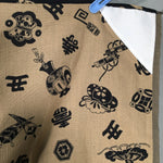 Japanese Wrap Cloth Furoshiki Fabric Cotton Red Orange Reversible FU166