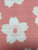 Japanese Wrap Cloth Furoshiki Fabric Cotton Reversible pink light yellow flowers