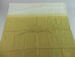 Japanese Wrap Cloth Furoshiki Vtg Fabric Nylon Yellow White Handkerchief FU99