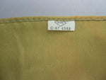 Japanese Wrap Cloth Furoshiki Vtg Fabric Nylon Yellow White Handkerchief FU99